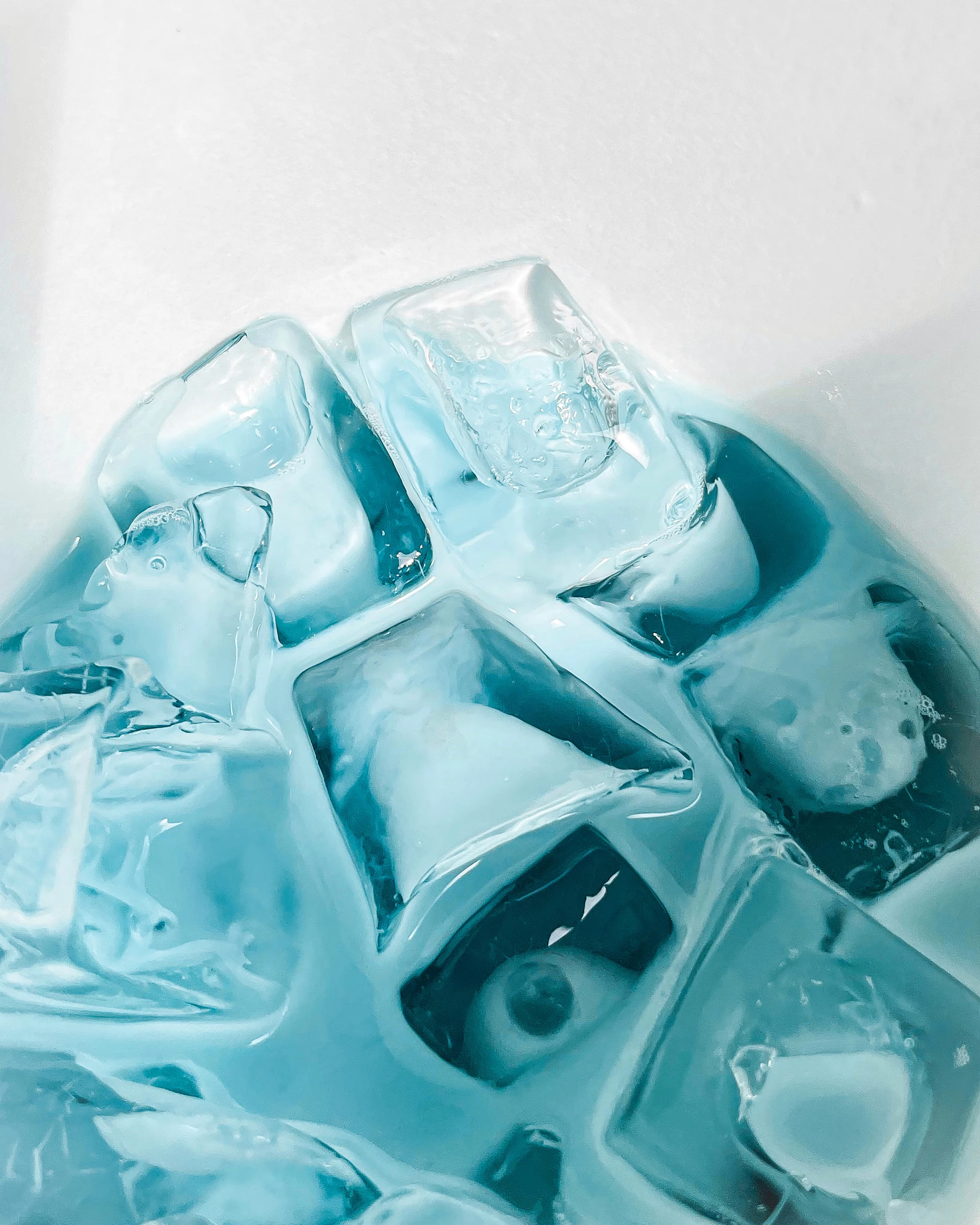 Illustrative close-up photograph of clear ice